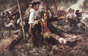 Frederick Coffay Yohn General Herkimer Directing the Battle of Oriskany USA oil painting artist